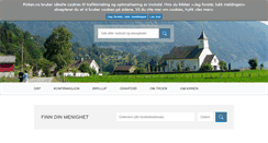 Desktop Screenshot of kirken.no