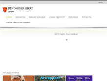 Tablet Screenshot of lyngdal.kirken.no