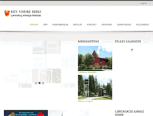 Tablet Screenshot of lorenskog.kirken.no