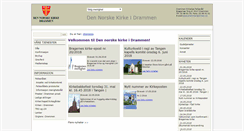 Desktop Screenshot of drammen.kirken.no