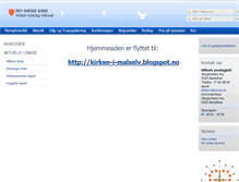 Tablet Screenshot of malselv.kirken.no