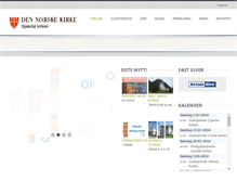 Tablet Screenshot of gjesdal.kirken.no